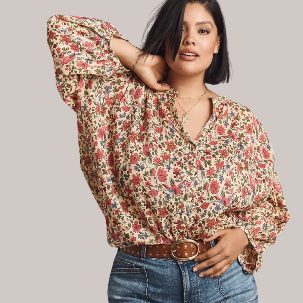 THE SIDNEY BATWING BLOUSE BY PILCRO: SHRUNKEN EDITION Whimsical design XL